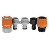 Juego de conectores click p/riego truper